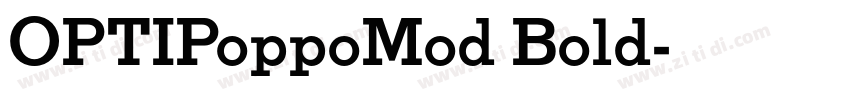 OPTIPoppoMod Bold字体转换 OPTIPoppoMod Bold字体转换